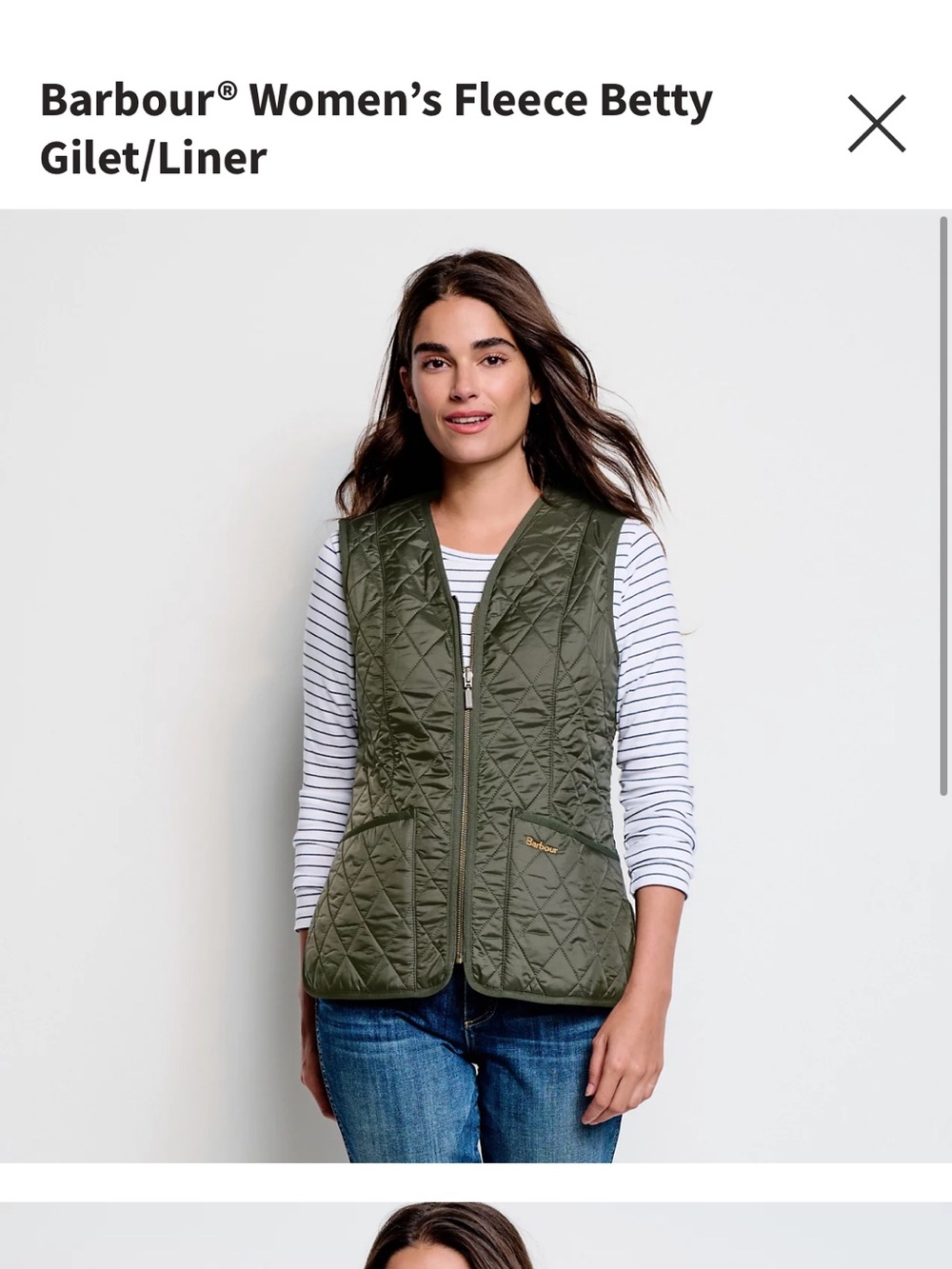 Barbour Women’s Vest Size 10